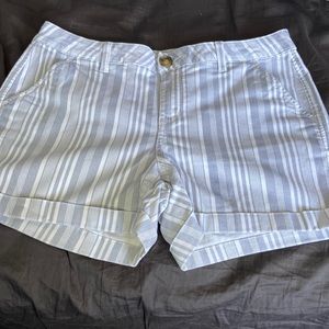 Gray and white striped SO shorts (True to size)